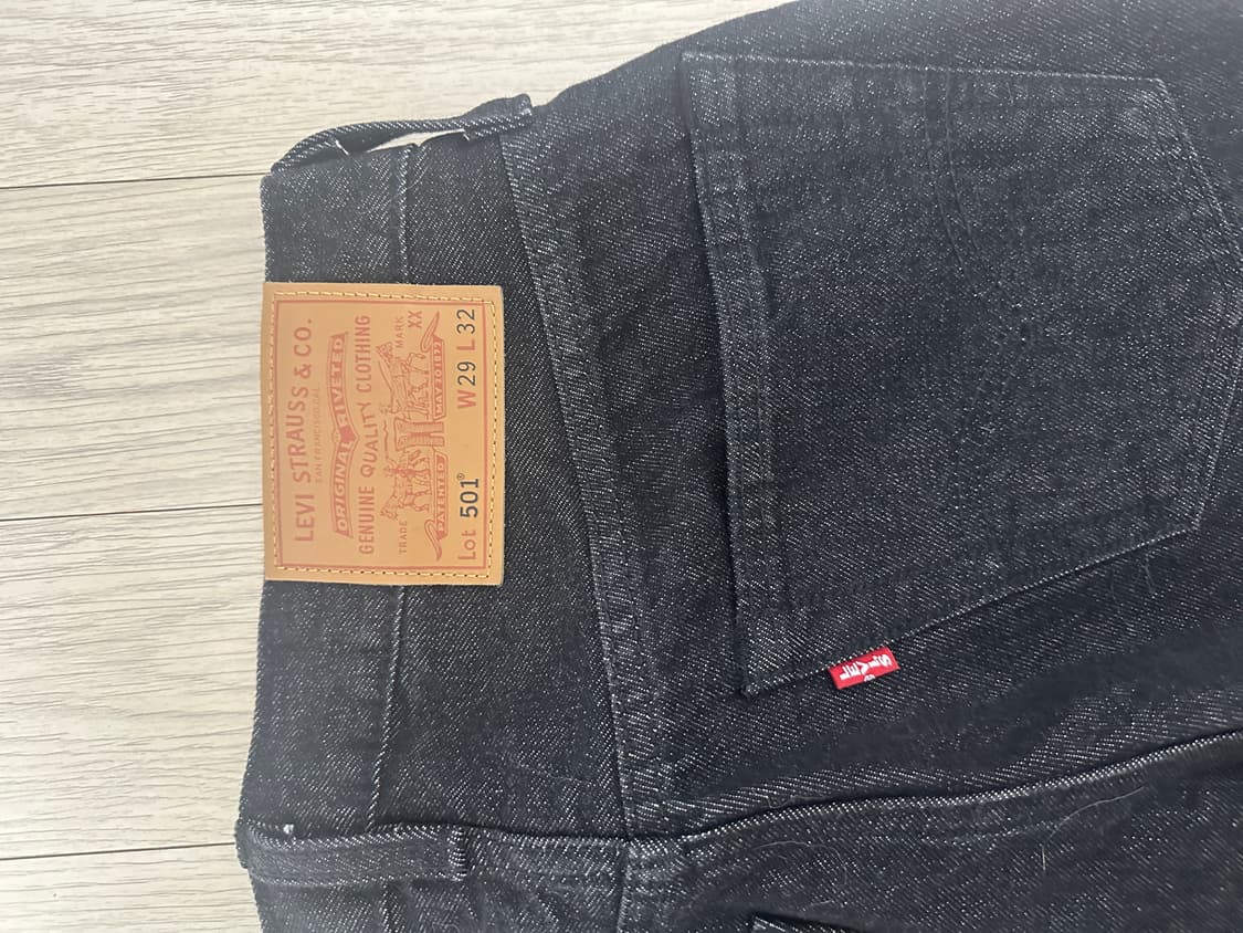 리바이스 501 블랙 셀비지 005013654 상품이미지5