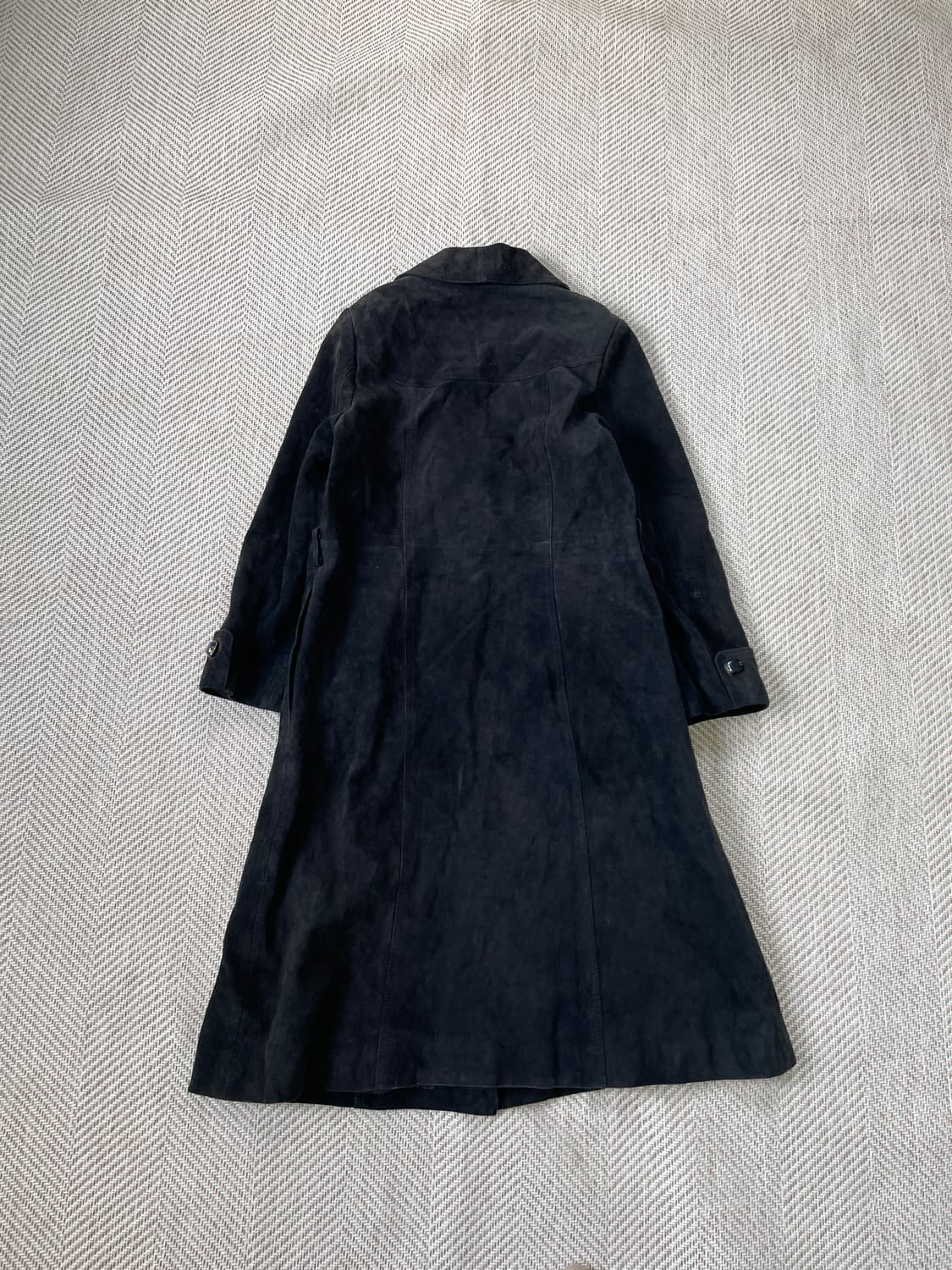 JHAJHA 테일러드 스웨이드 롱코트 J03307 상품이미지7