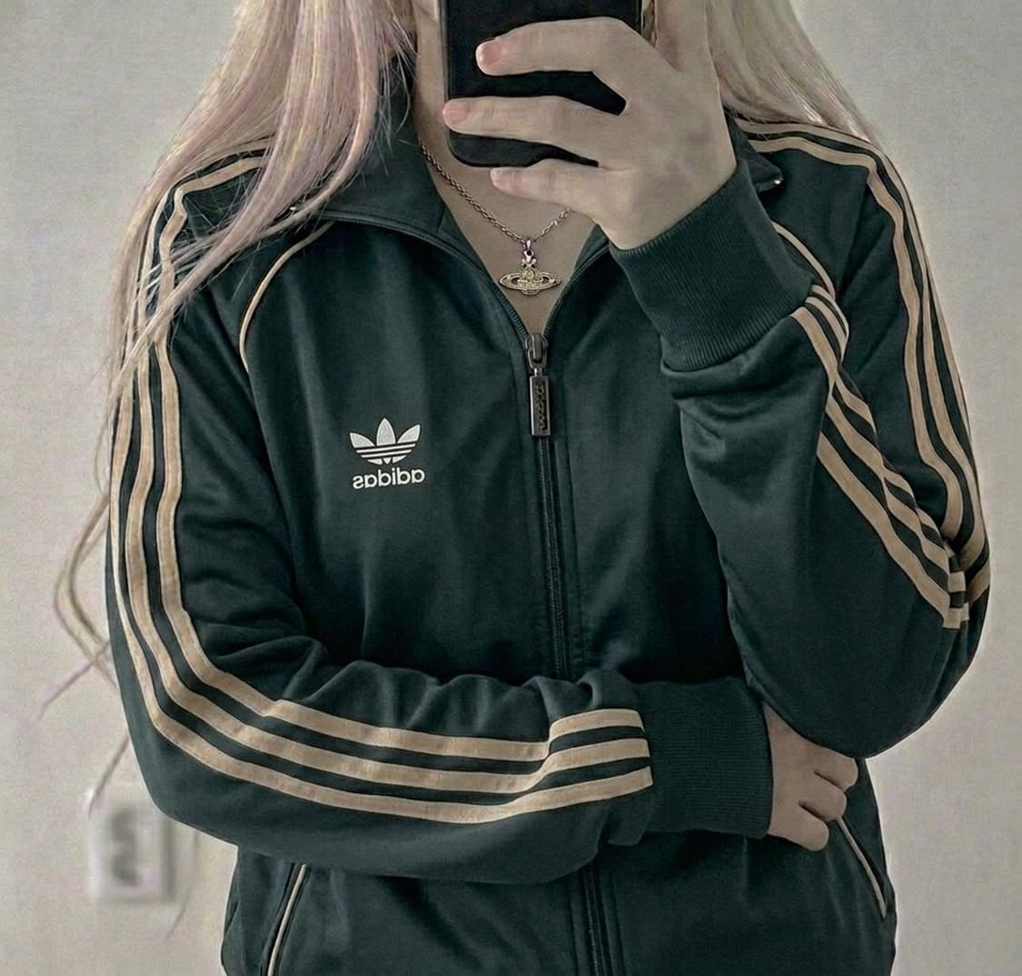 아디다스 희귀 말차 다크그린 골드 져지 트랙탑 상품이미지3