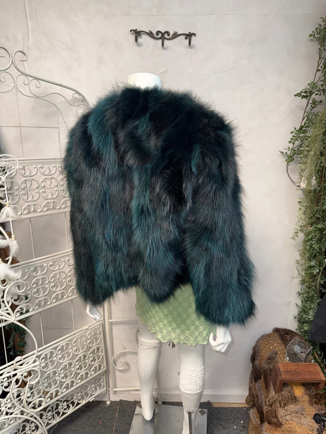 Jindo Klever mixed green raccoon fur jk 상품이미지7