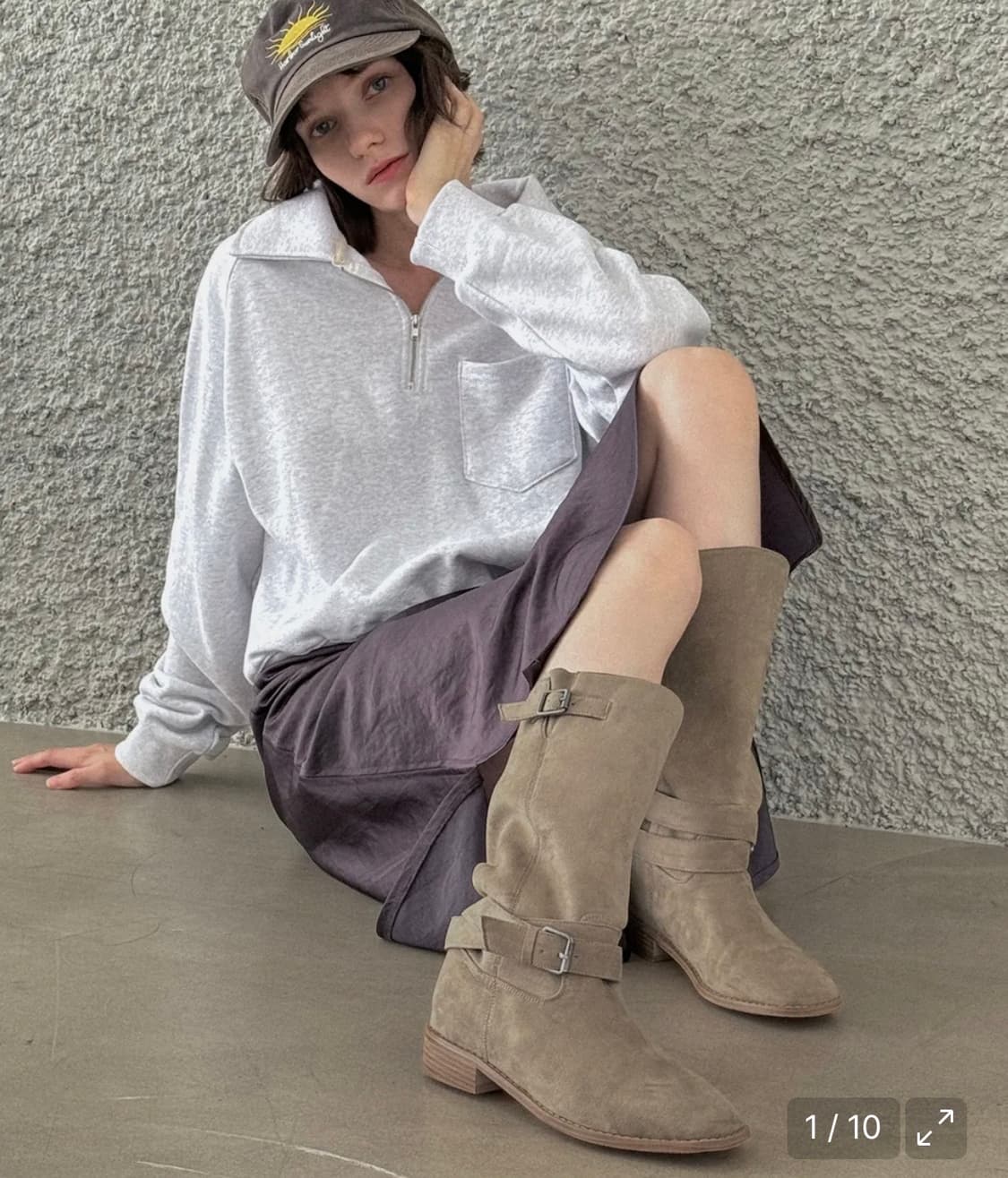 레이지앤 버클 스트랩 웨스트 미들 부츠 상품이미지2