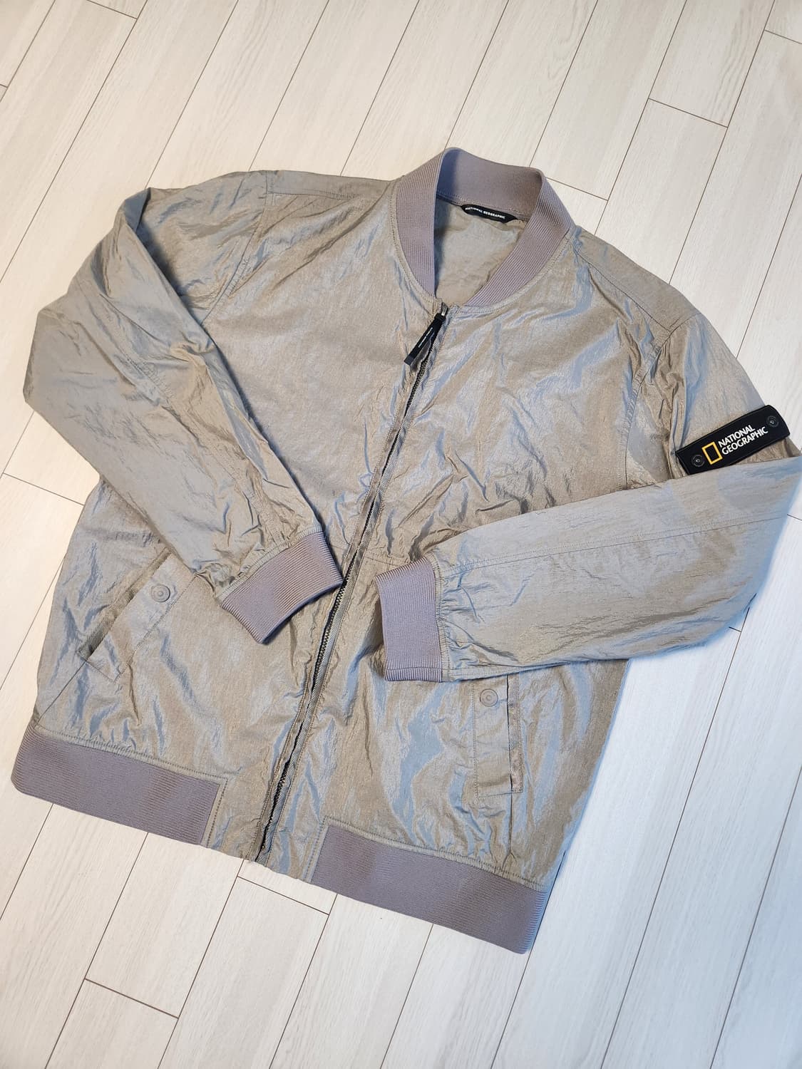 내셔널지오그래픽 홑겹 블루종 점퍼 N212MJP030 사이즈110(xxl 상품이미지1