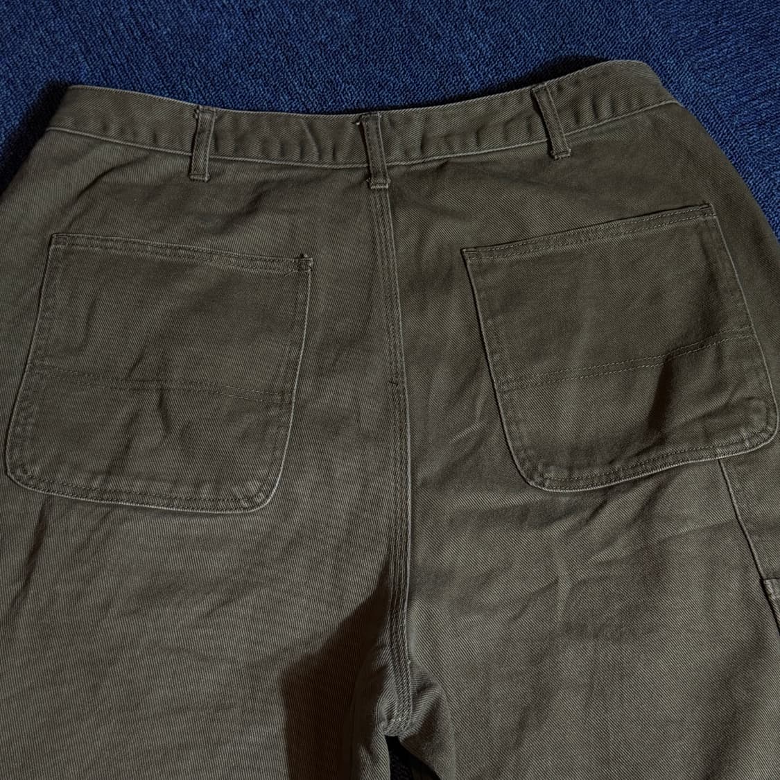 빈티지 카키 코튼팬츠  상품이미지5
