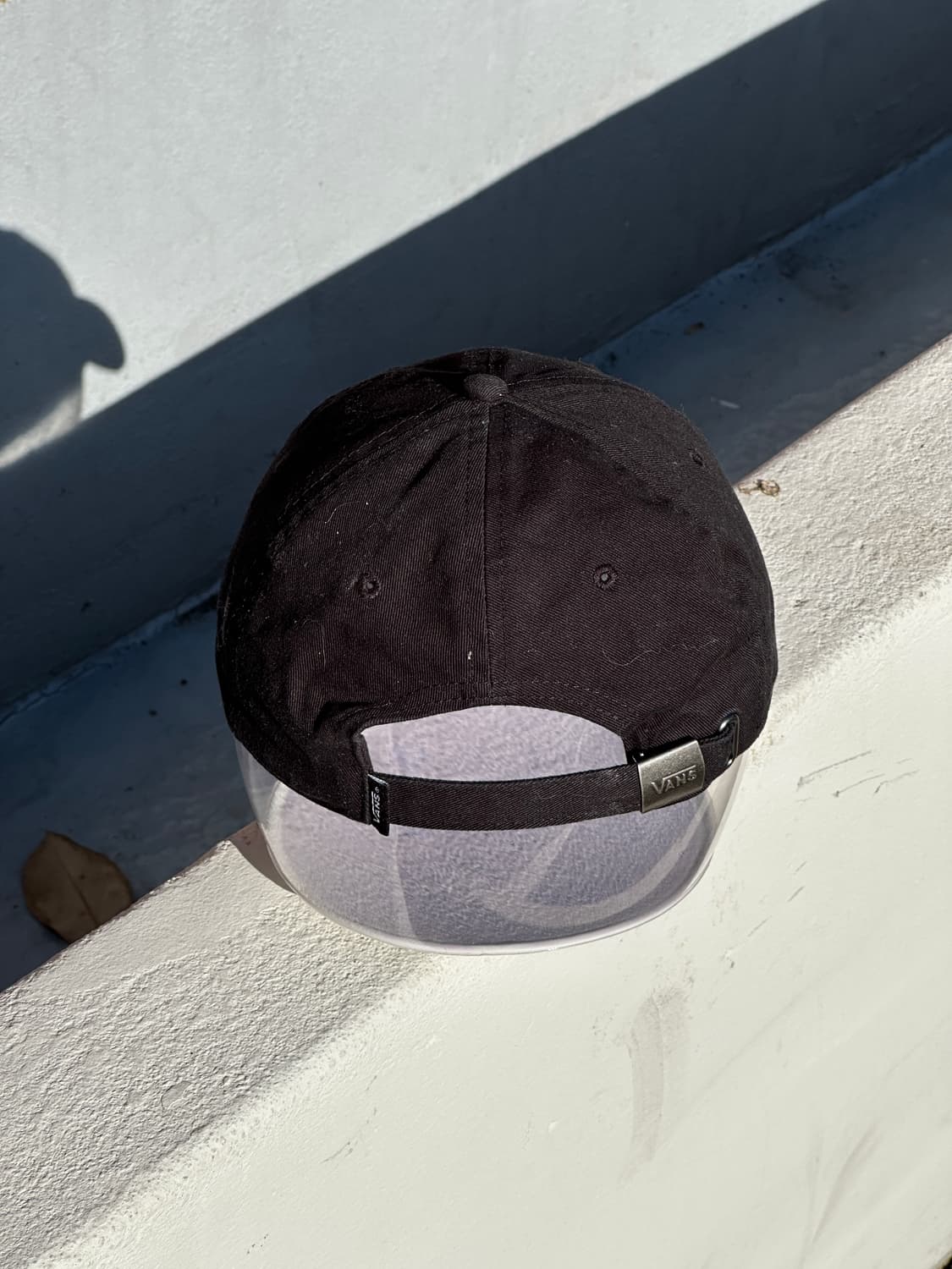 [M] 반스 로고 블랙 볼캡 모자 상품이미지4