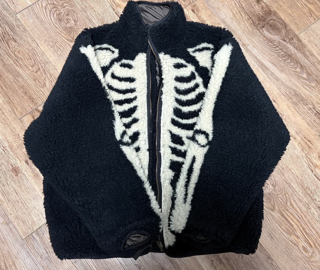 캐피탈 본 패턴 보아 플리스 후리스 리버시블 블루종 5  상품이미지2