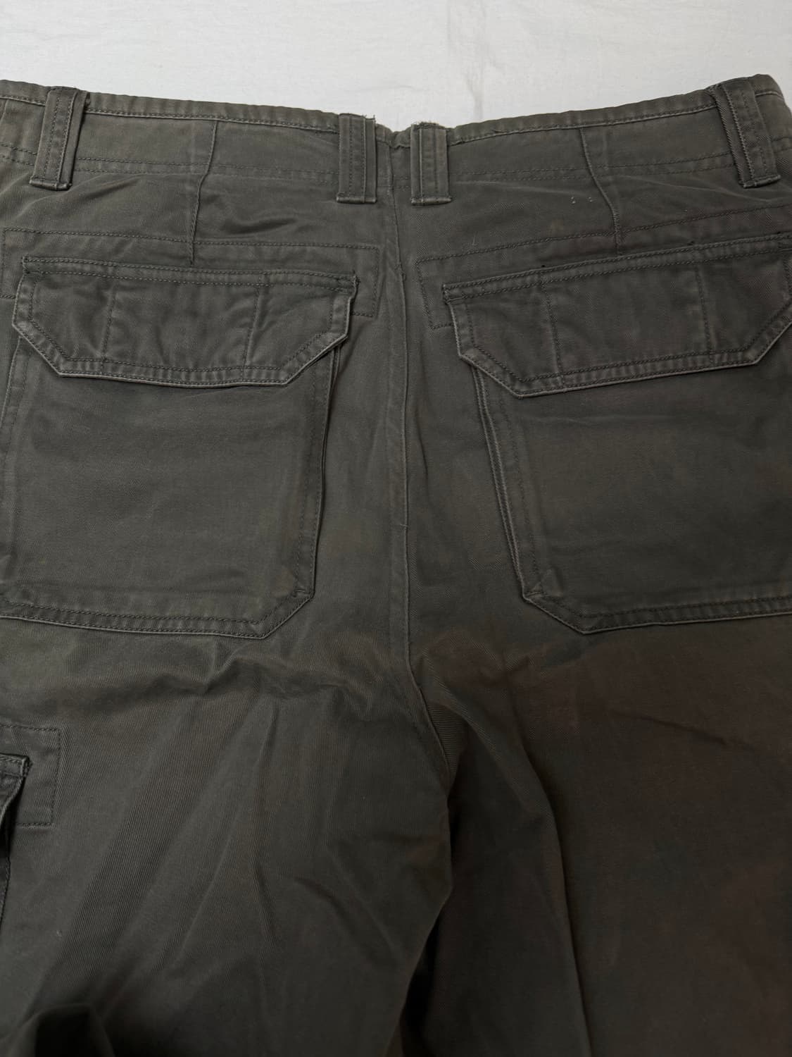 00s GAP 갭 빈티지 와이드 밀리터리 카고팬츠 올리브 그린 상품이미지6