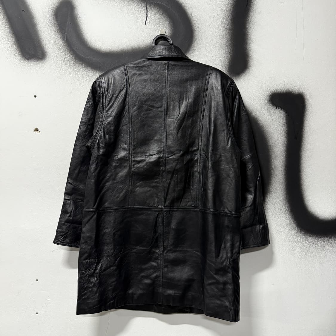 VTG 빈티지 리얼 쉽스킨 100% 양가죽 더블 코트 상품이미지2