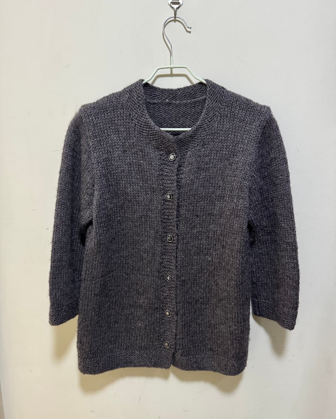 빈티지 버튼 퍼플 가디건 상품이미지1