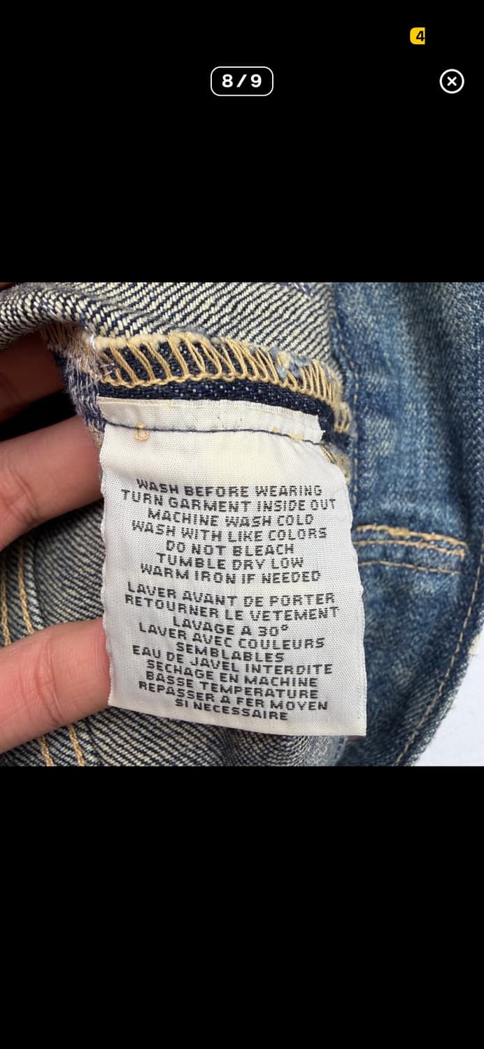 데님앤서플라이 성조기 데님 자켓 S 착샷있음 상품이미지4