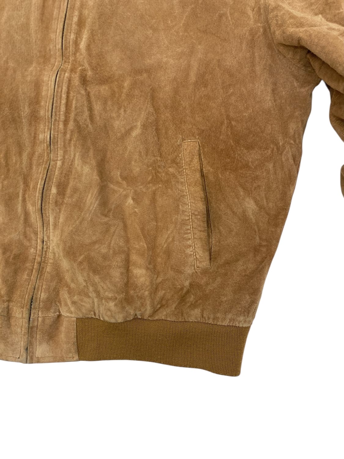 90‘s 엘엘빈 스웨이드 레더 블루종 자켓 상품이미지4