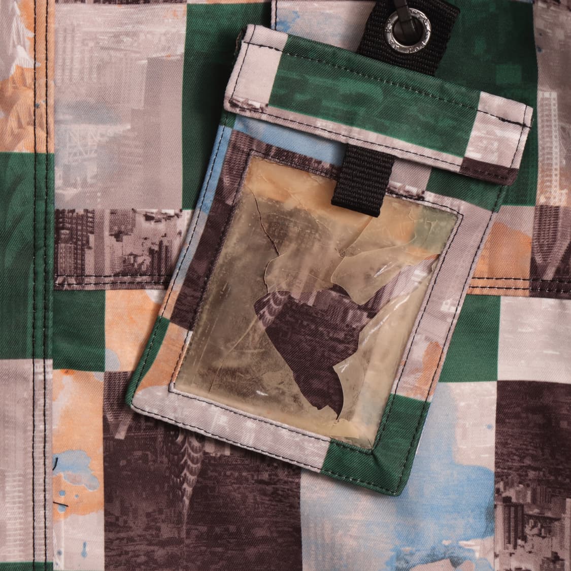 후부 체커보드 올드스쿨 나일론자켓 A1512 상품이미지4