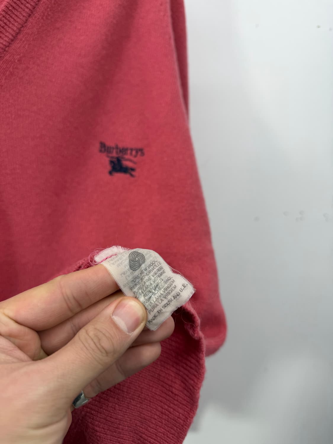 90s) Burberrys pure lambswool knit 상품이미지7