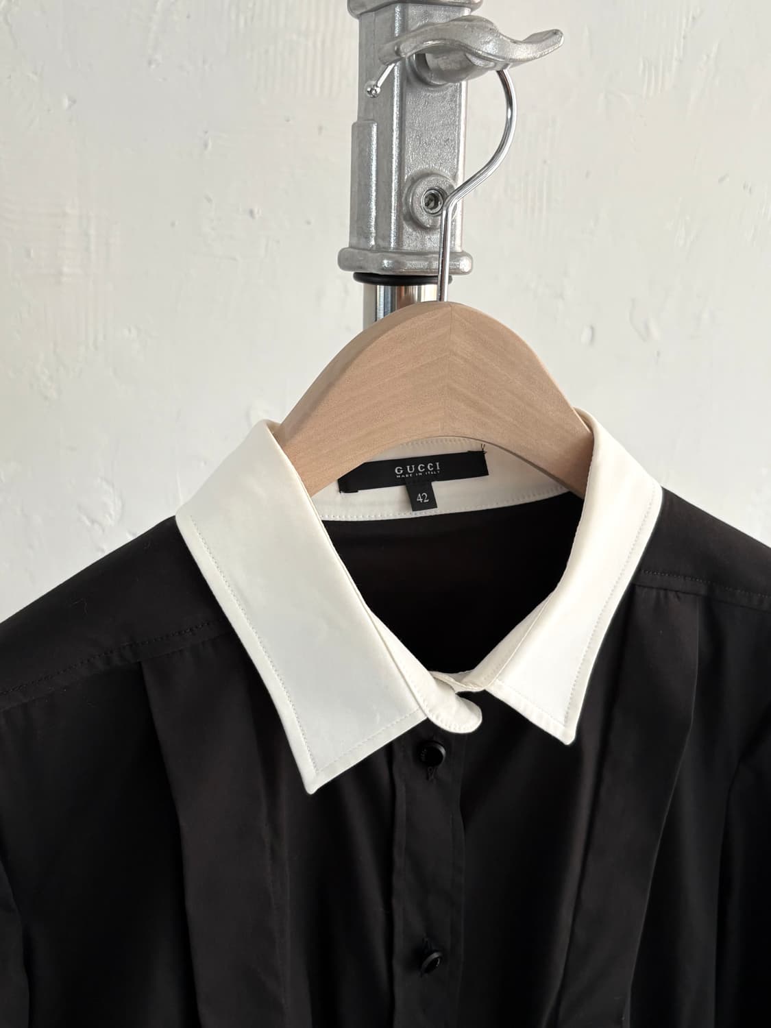 Gucci 구찌 화이트 카라 커프스 블라우스 셔츠 상품이미지6