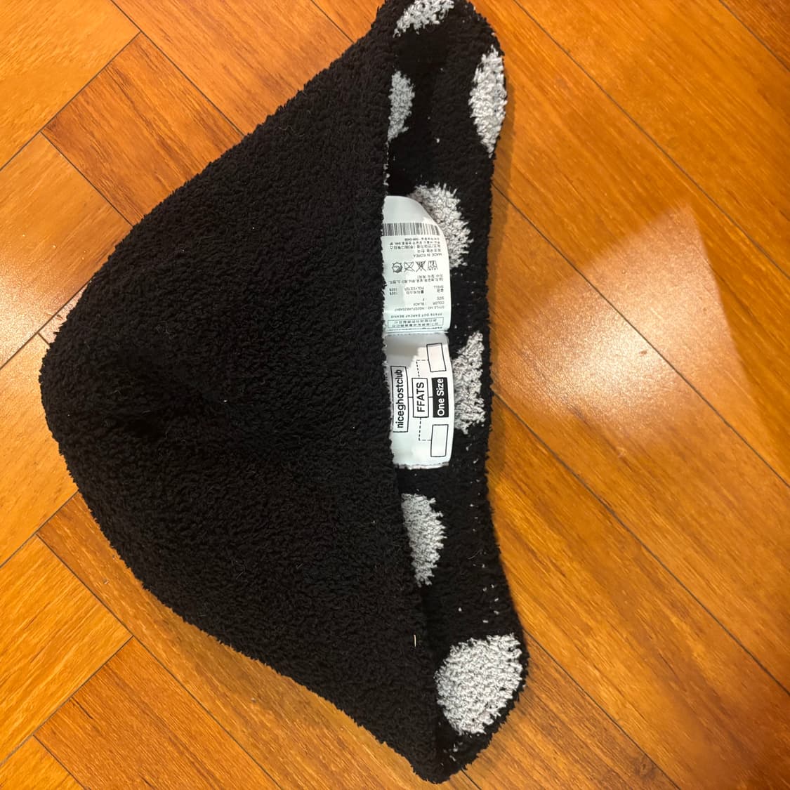 나이스고스트클럽 리버시블 도트 이어캡 비니 상품이미지7