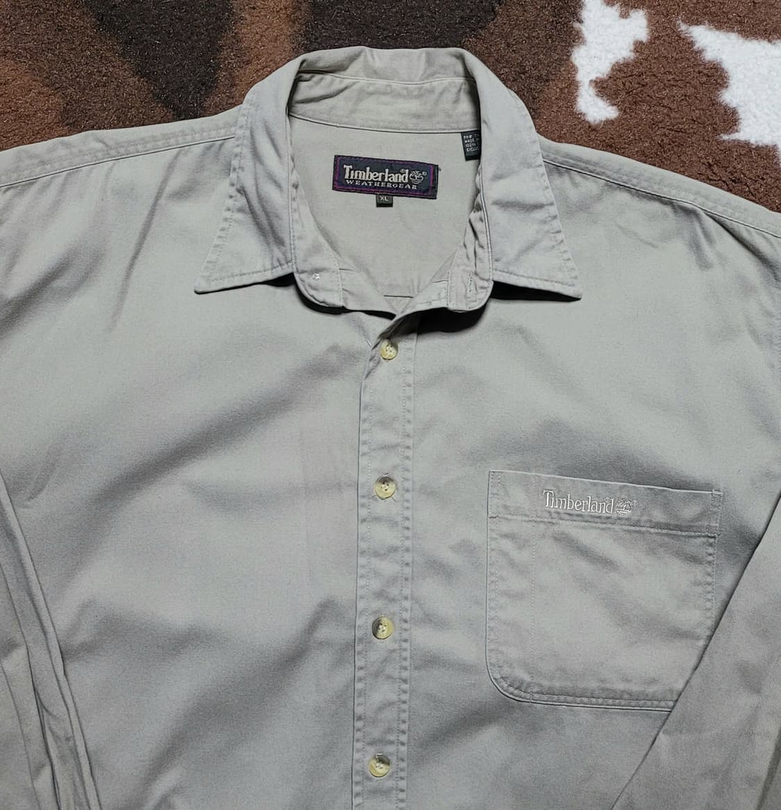 팀버랜드 남성용 카키 셔츠(XL) 상품이미지4