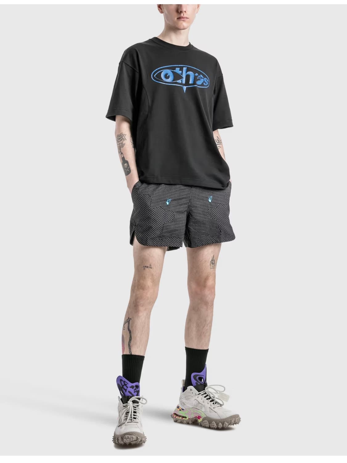 [L] 오프화이트 x 나이키 그리드 쇼츠 상품이미지3