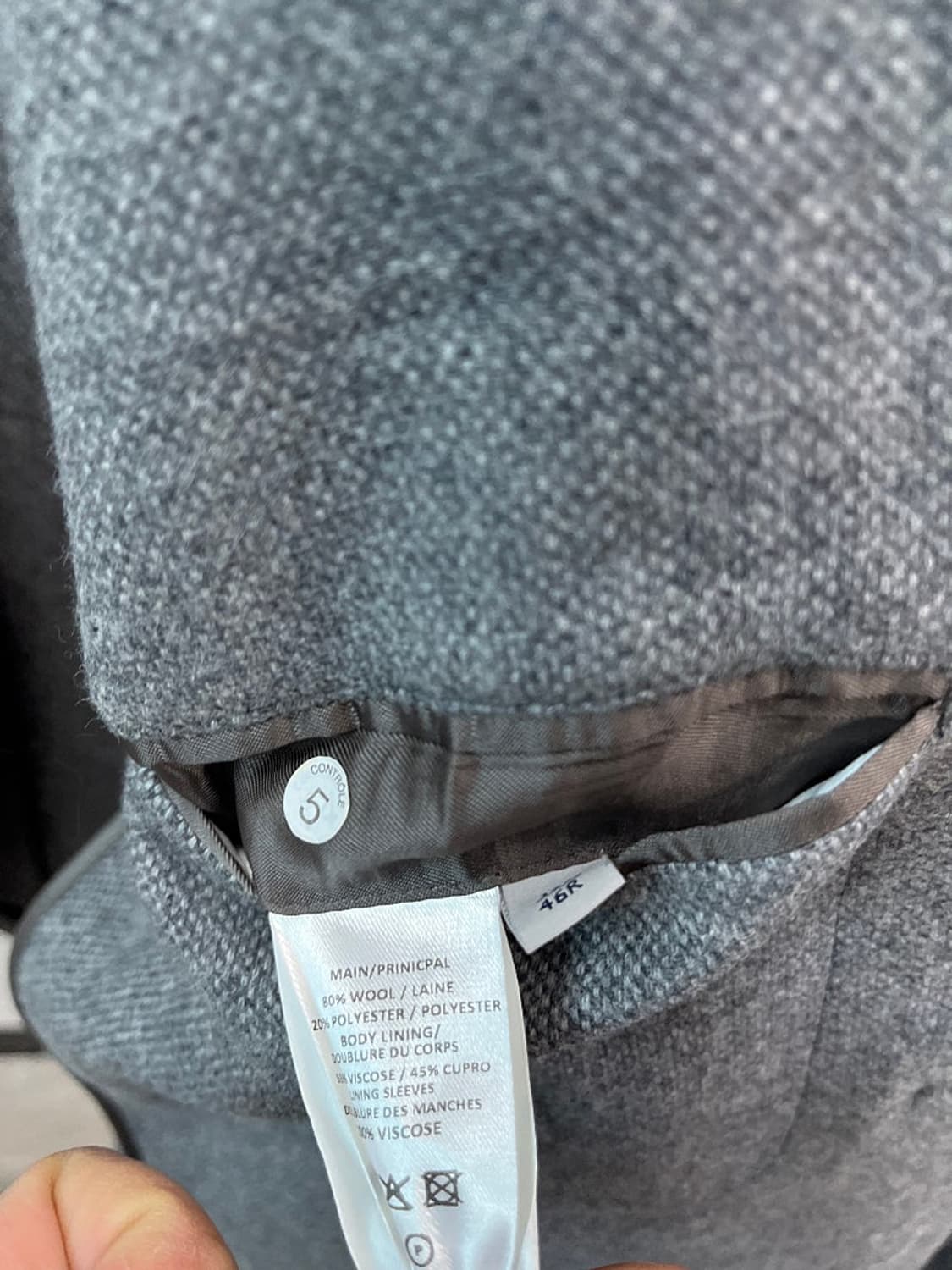 95) 하디에이미스 신형 그레이 울자켓 상품이미지9