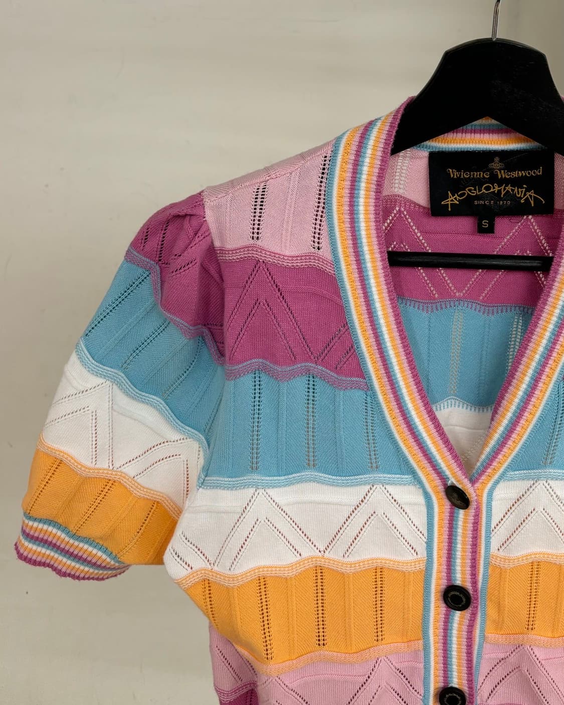 비비안웨스트우드 베아 레인보우 크롭 가디건 상품이미지3