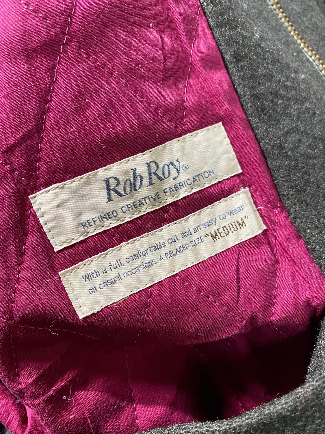 [M] Vintage Rob Roy 롭로이 카키 울 자켓 상품이미지6