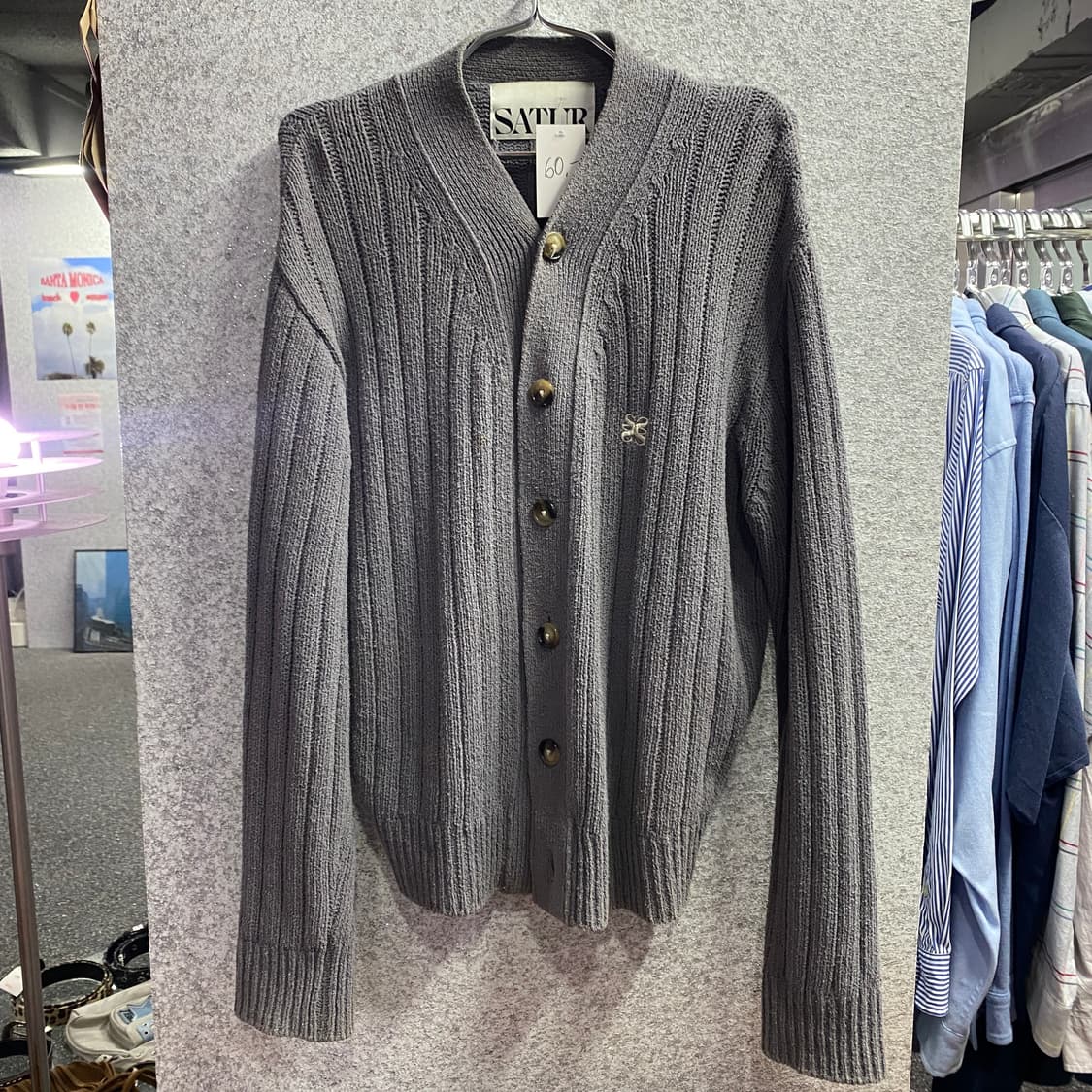 세터 파로 그레이 부클 가디건 B3932 상품이미지2