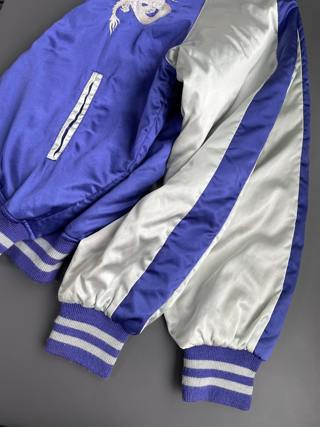 [L] 호시히메 드래곤 자수 스카쟌 일본 빈티지 스카잔 자켓 상품이미지6