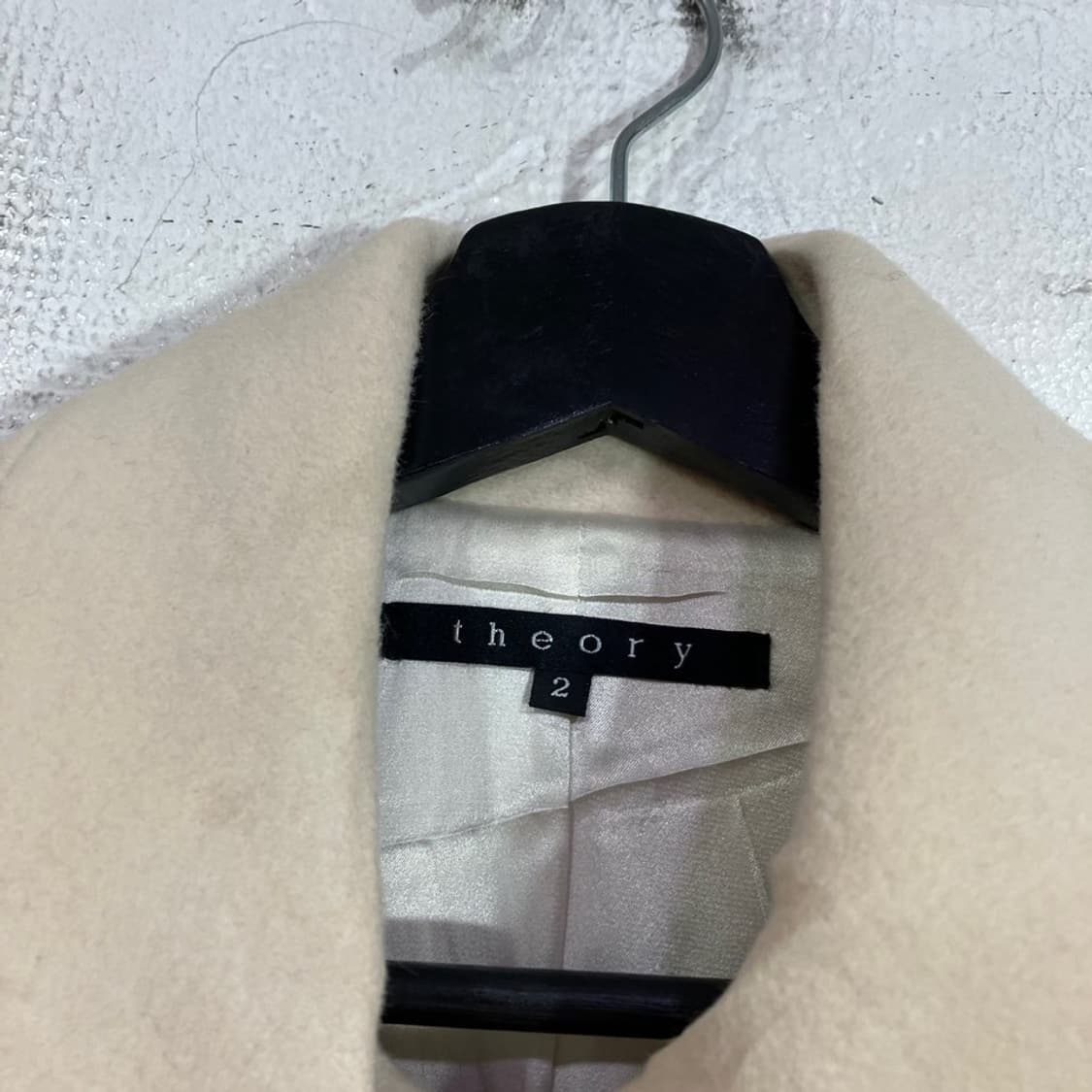 띠어리 화이트 울 코트 상품이미지5
