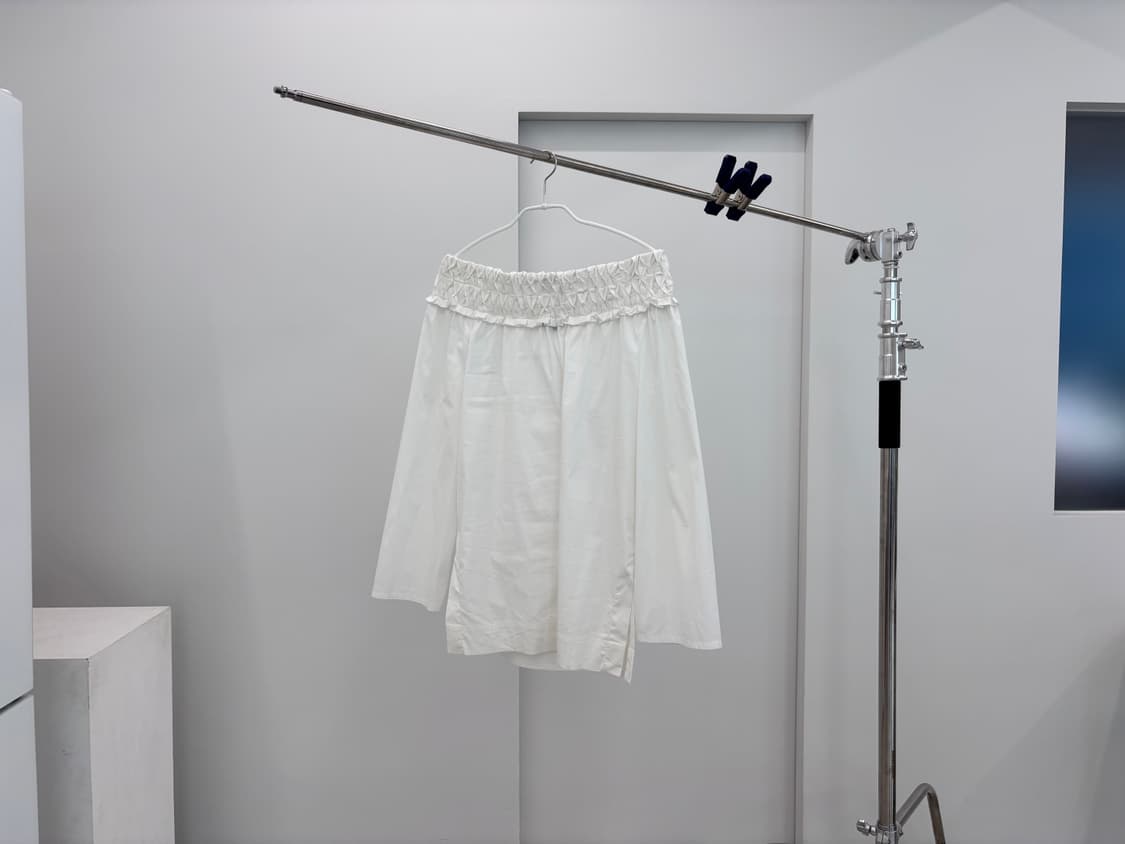 escada 다이아몬드 스모킹 오프숄더 블라우스 상품이미지3