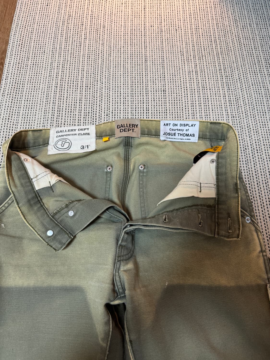 갤러리 디파트먼트 칼하트 플레어 팬츠 상품이미지2