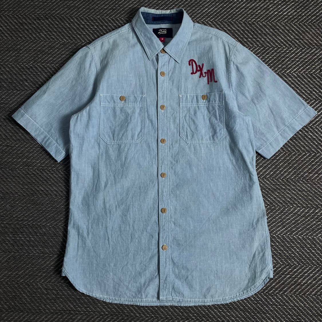 데우스 엑스 마키나 빅로고 샴브레이 데님 셔츠 y 3706 상품이미지3