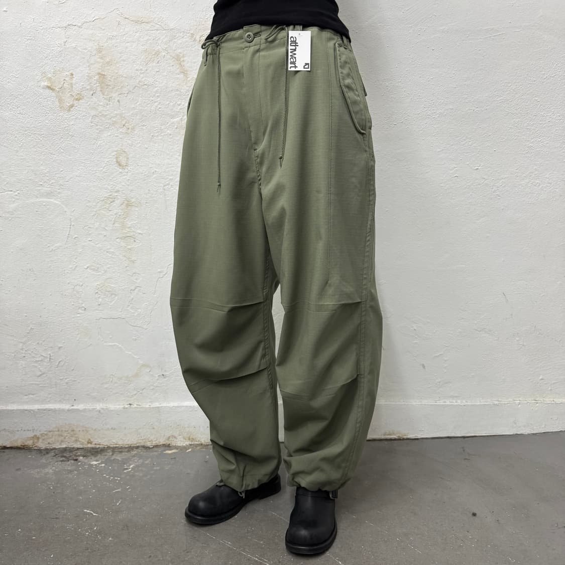 빔즈(BEAMS HEART) 올리브컬러 BDU 립스탑  파라슈트 팬츠 상품이미지1