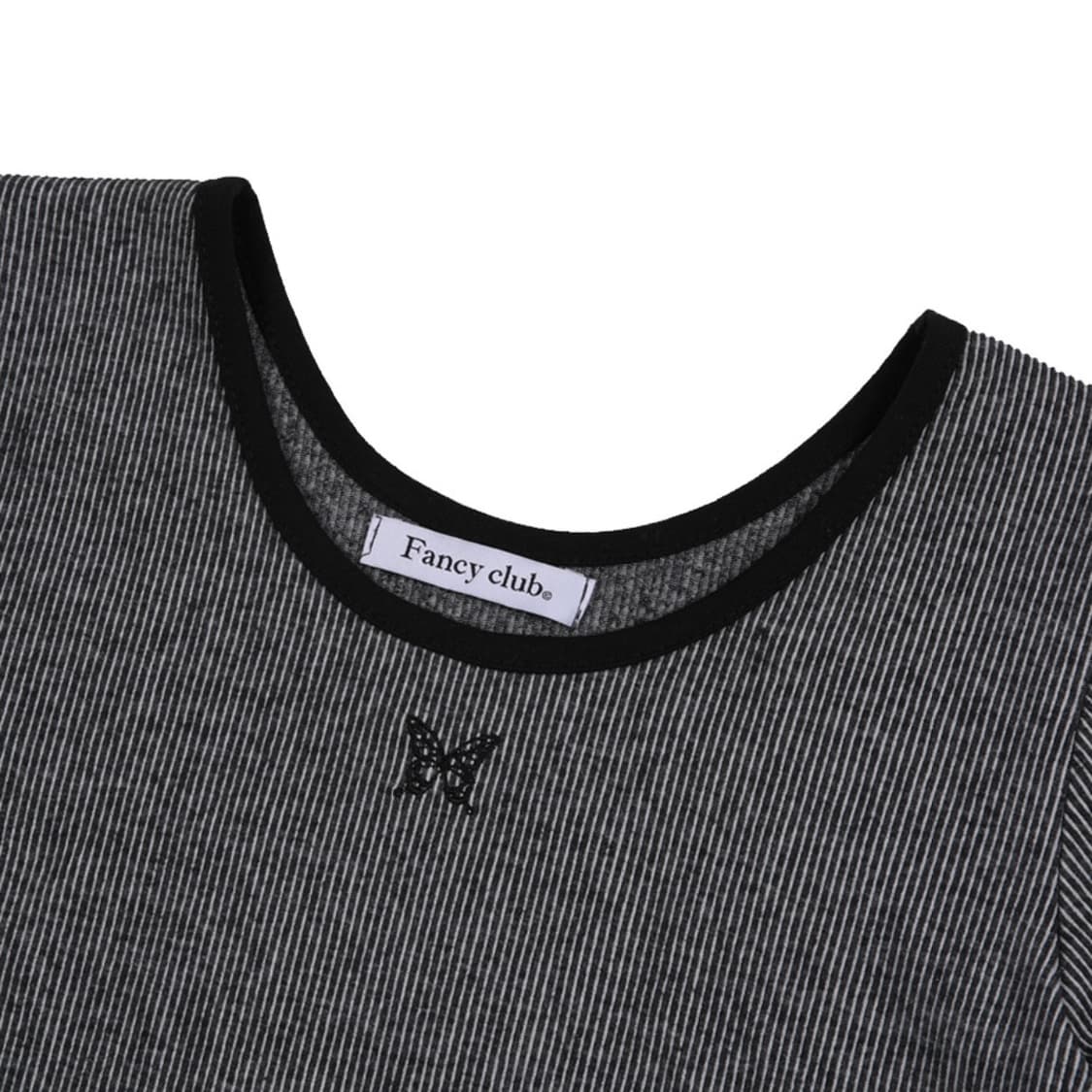 팬시클럽 라운드 쉐입 크롭 티 & 스카프 세트 상품이미지3