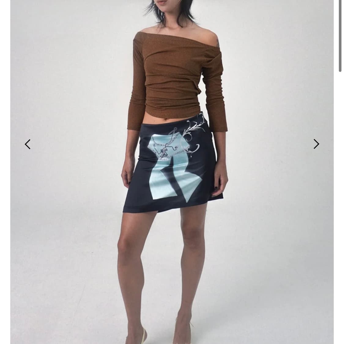 라라미미 사틴 스커트 상품이미지1