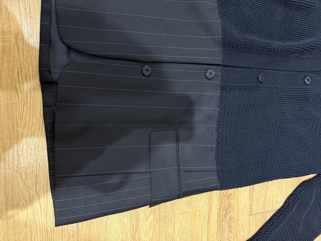 마르지엘라 네이비 자켓믹스 롱 가디건 상품이미지5