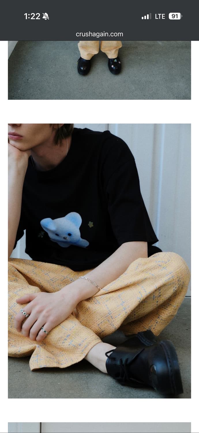 크러쉬어게인 트위드 트랙팬츠 새상품 상품이미지4