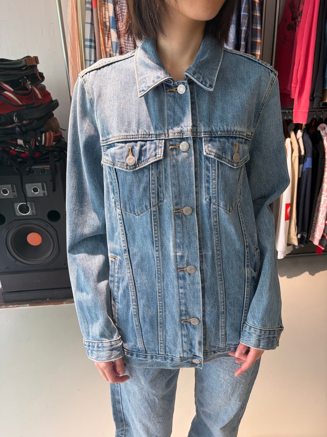 Gap 라이트 워시 클래식 트러커 데님 자켓 상품이미지1