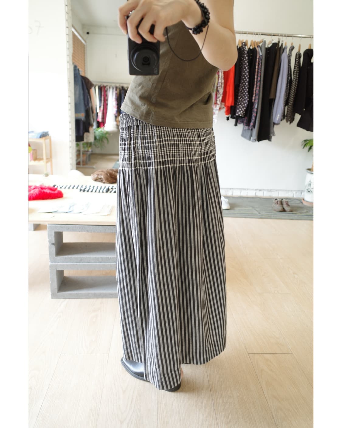 stripe long skirt 상품이미지1