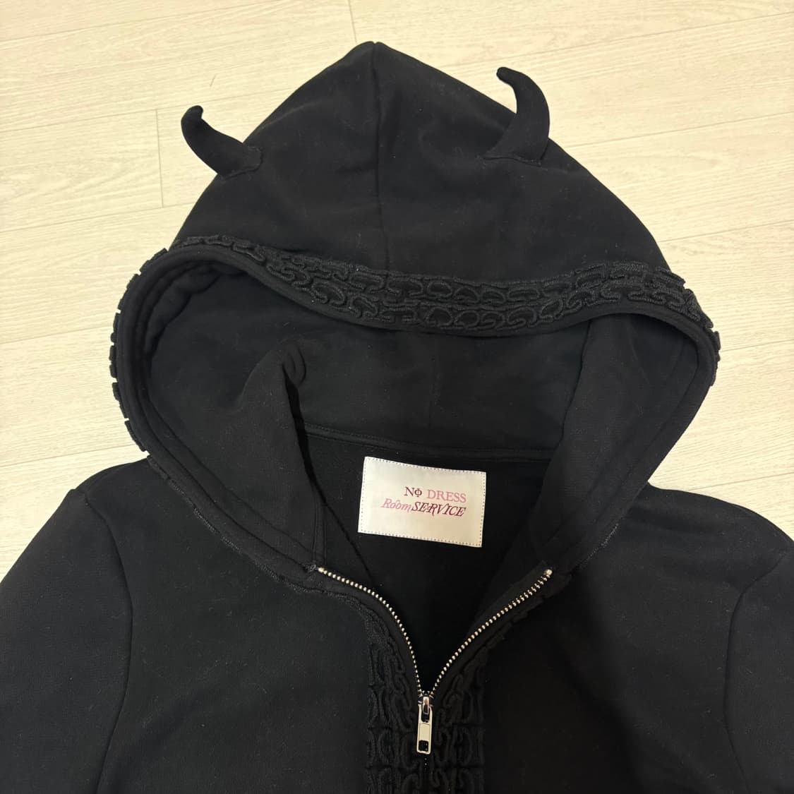 Nodress × Room SERVICE888 데빌후드집업 Msize 상품이미지7