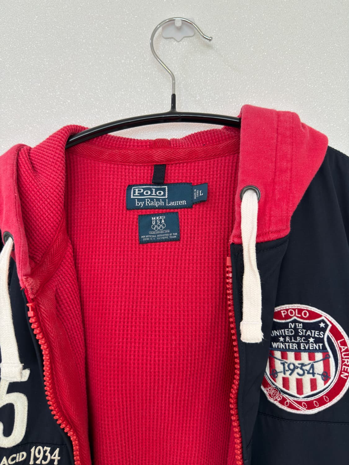 [L] Polo 폴로 랄프로렌 한정판 벤쿠버 올림픽 후드집업 점퍼 상품이미지4