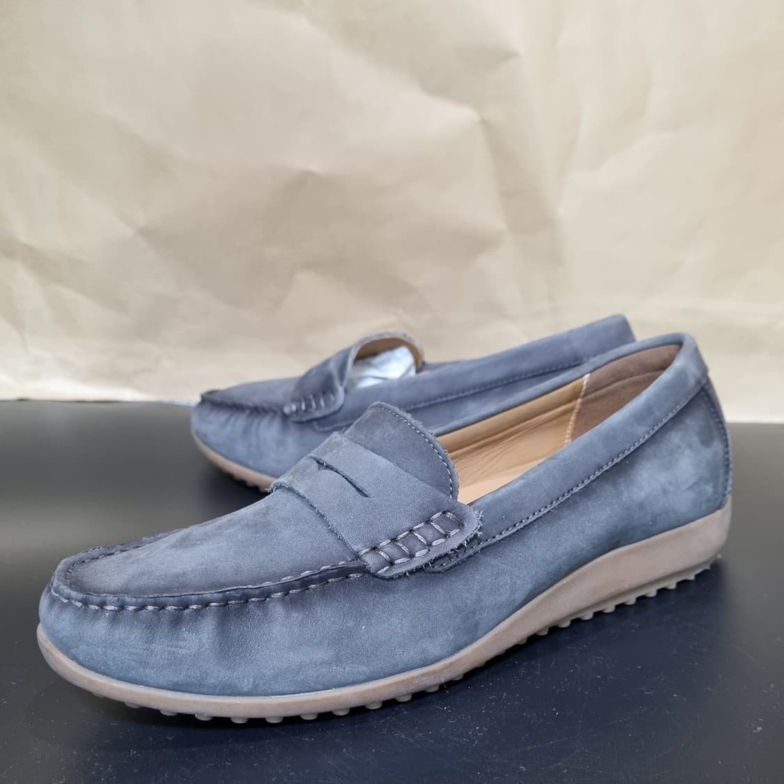 가이거 여성스웨이드로퍼 실사이즈240 굽3 상품이미지1