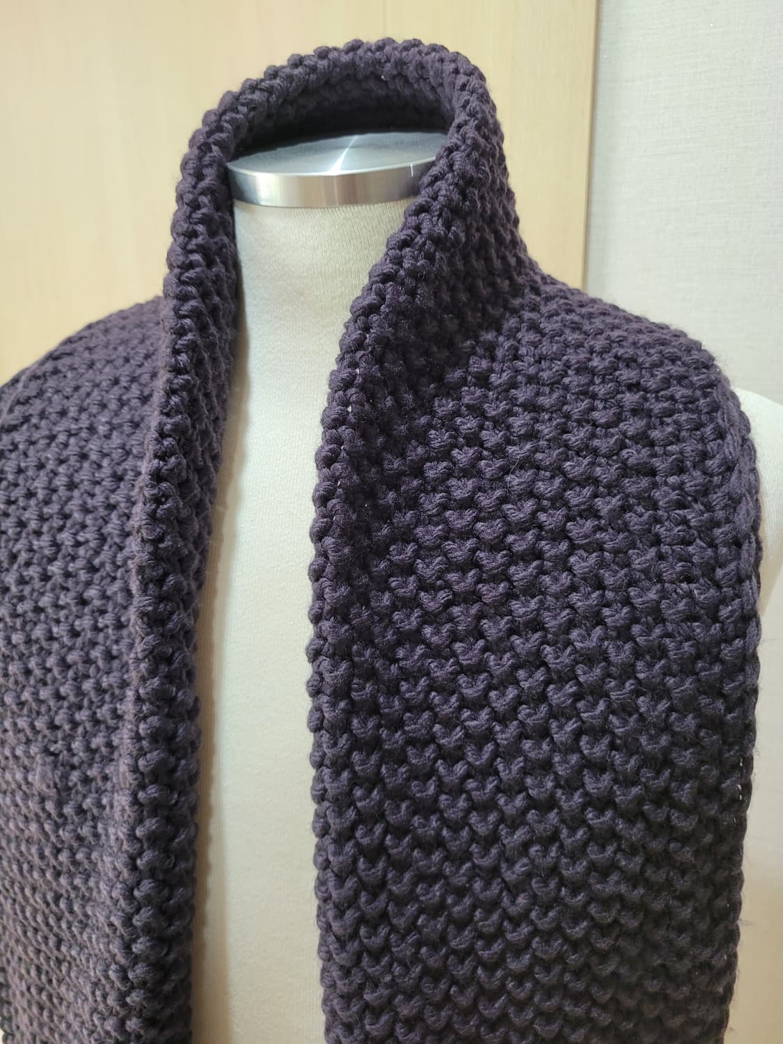 코데즈컴바인 니트 머플러 퍼플 상품이미지7