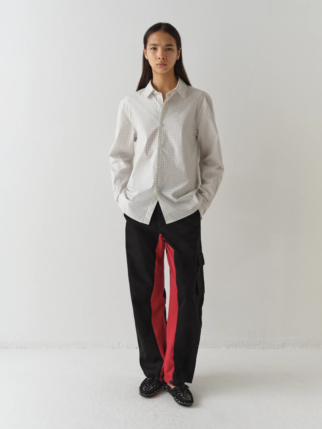 (36,37,38) 기마구아스 Car Shoes Eyelets 로퍼 블랙 상품이미지3