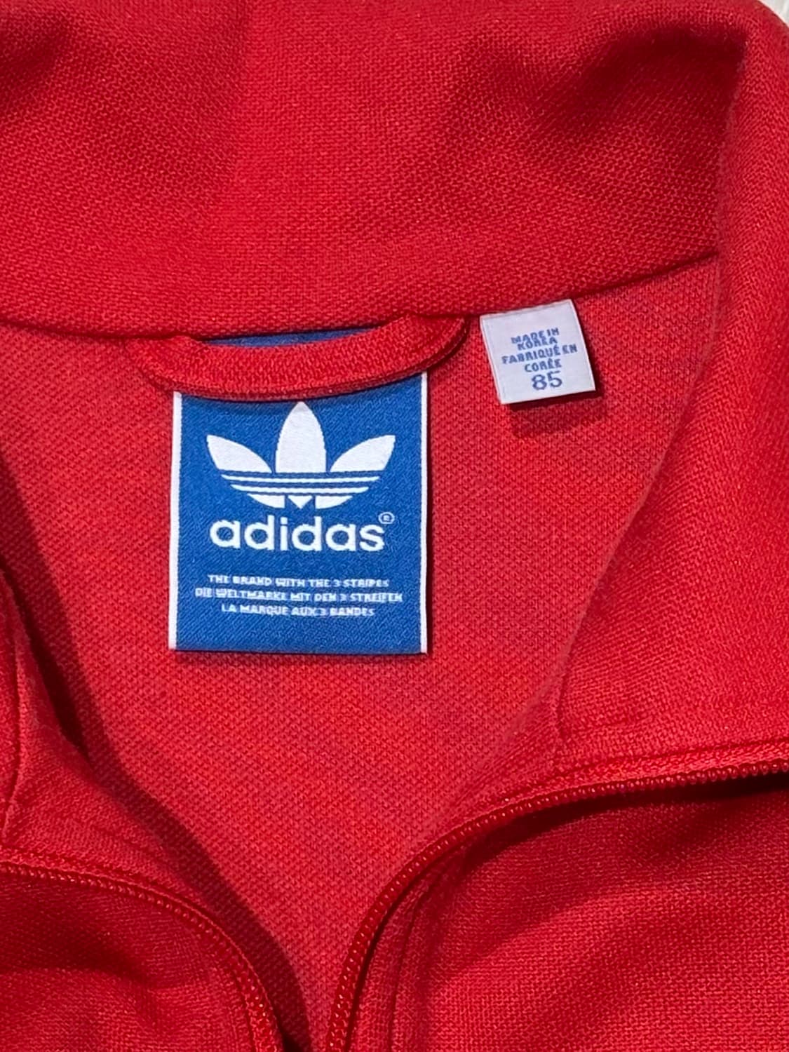 아디다스 유로파 삼선 레드 트랙탑 상품이미지8