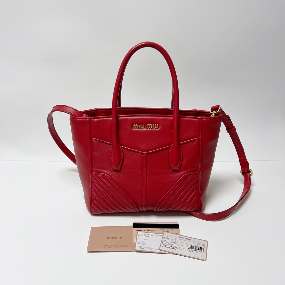 MIUMIU 미우미우 나파 바이커 토트 겸 숄더백 상품이미지2