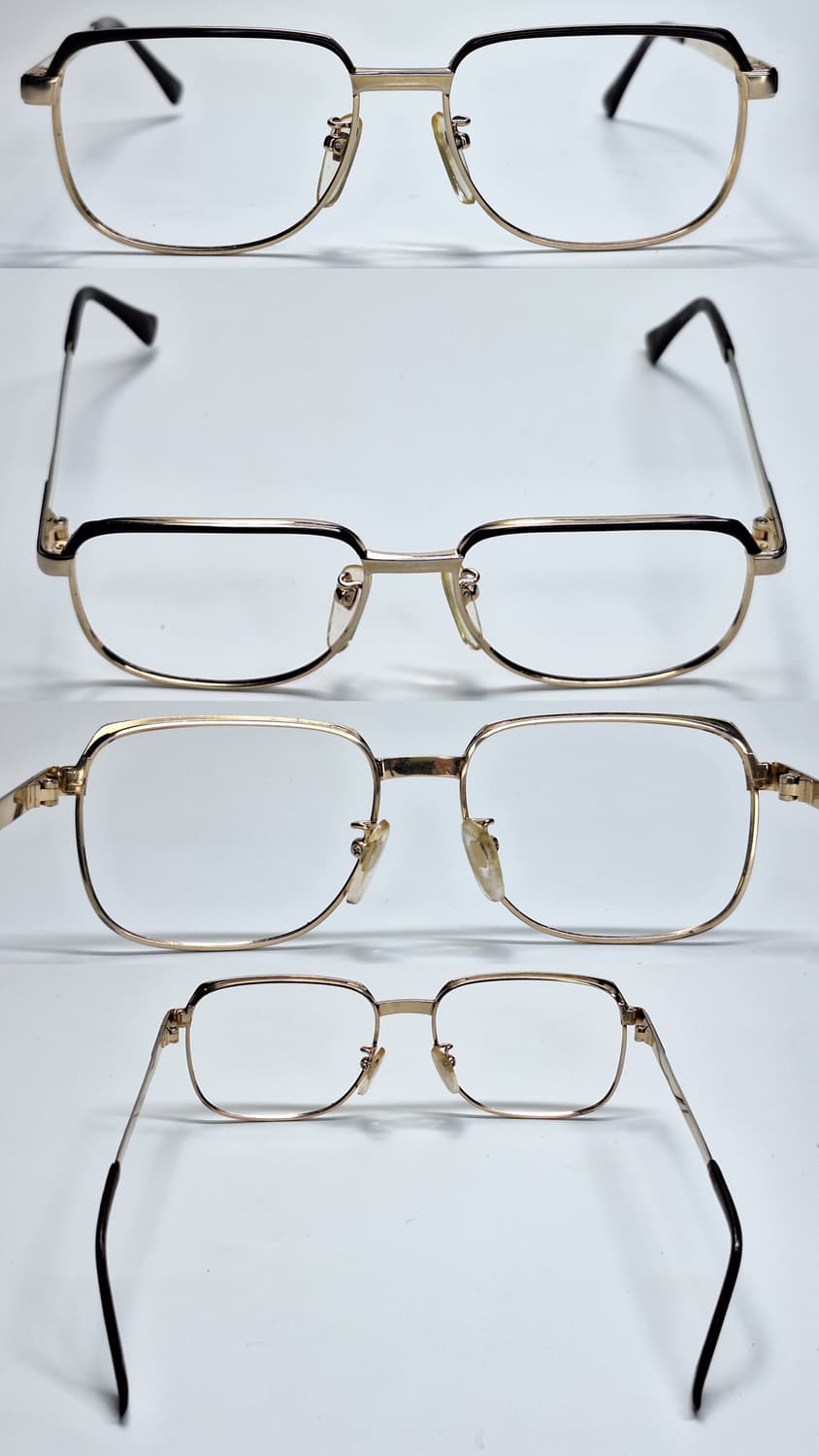 80s 일본 빈티지 브로우라인 포인트 티타늄 안경테 G.gron-2536 상품이미지6