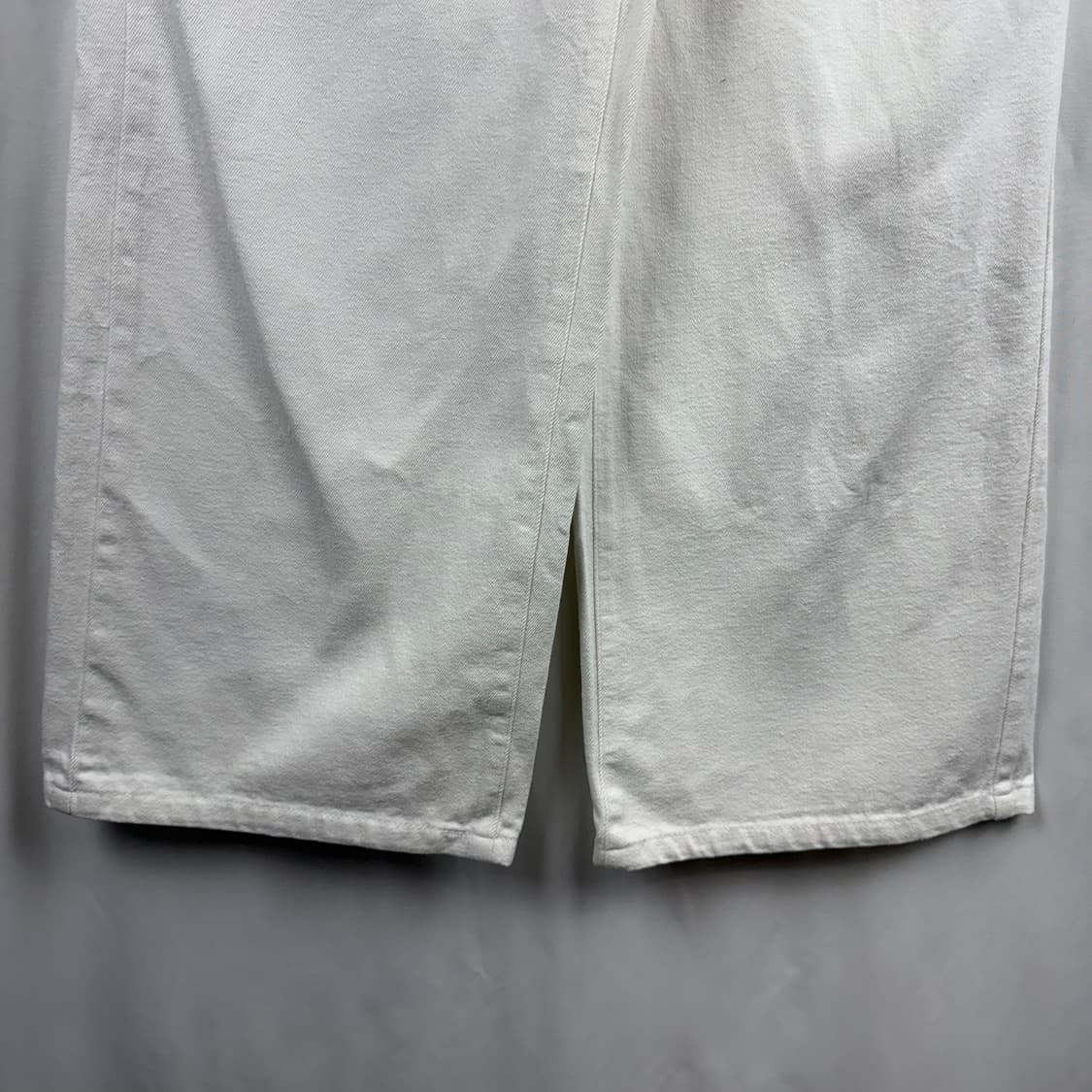 (F) 시스템 진스 우먼스 와이드 데님 팬츠 화이트 상품이미지3