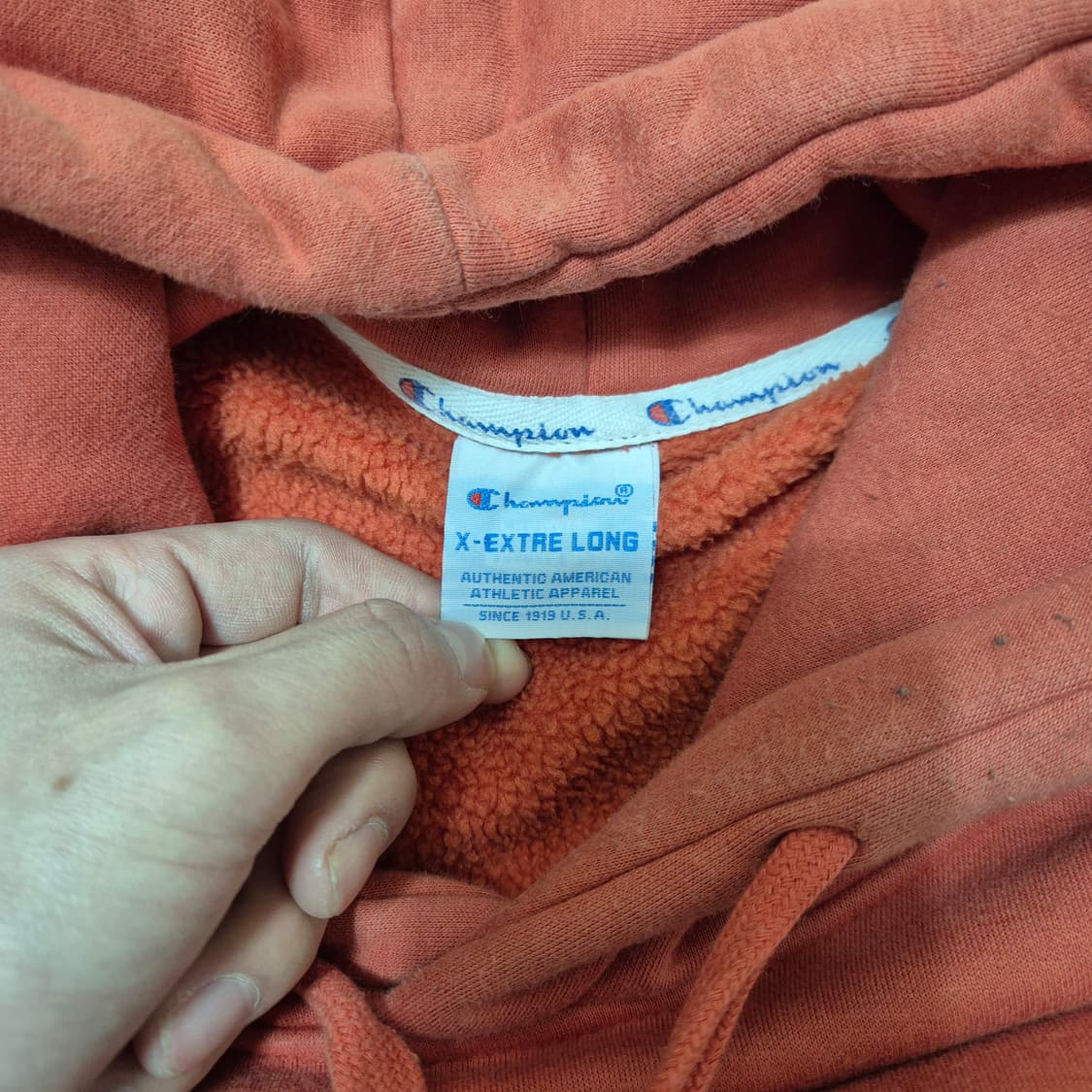 챔피온 어센틱 로고 남성 기모 후드티 상품이미지7