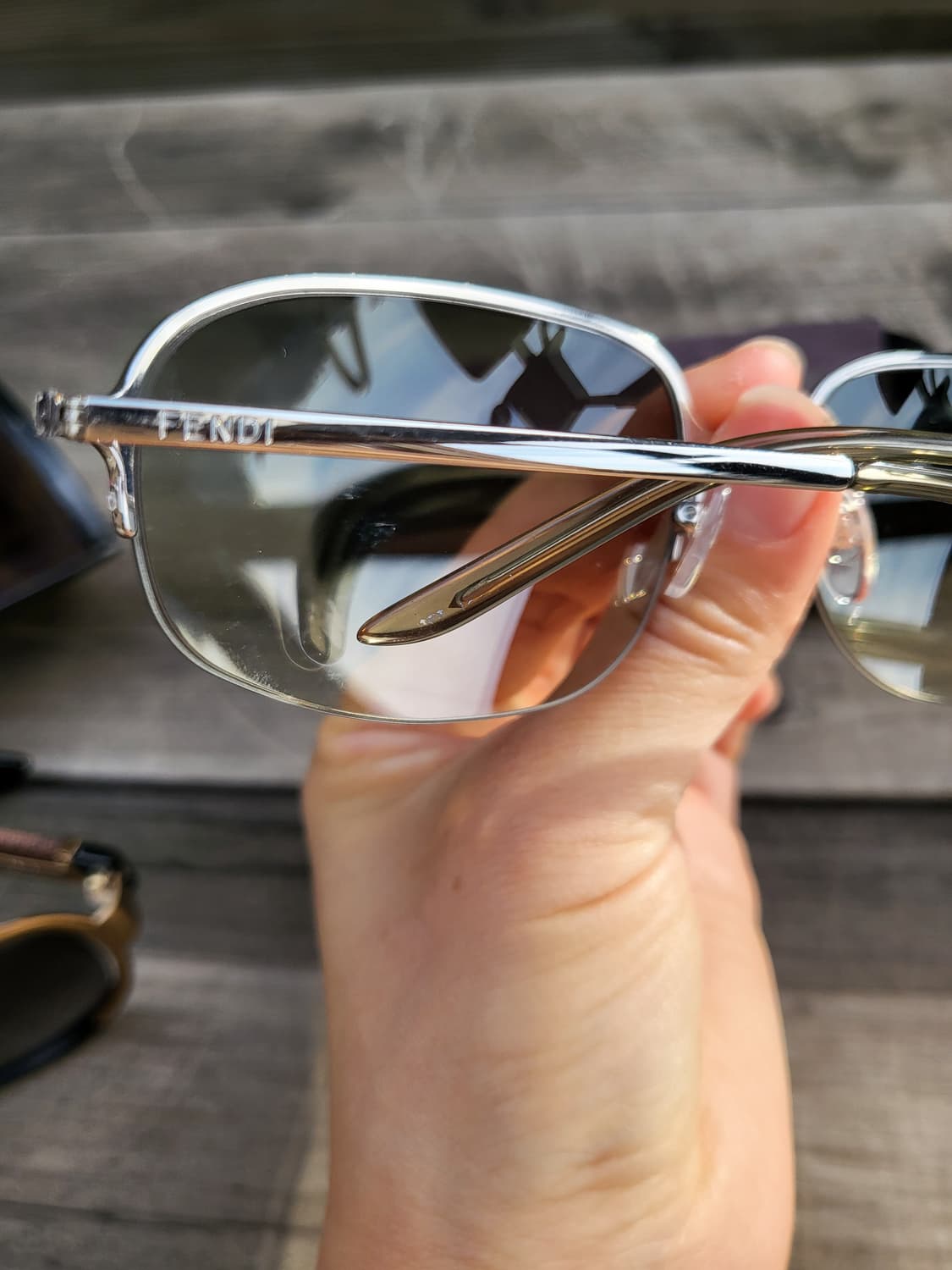일본구매 정품 펜디 실번 반무테 선글라스 F 상품이미지3