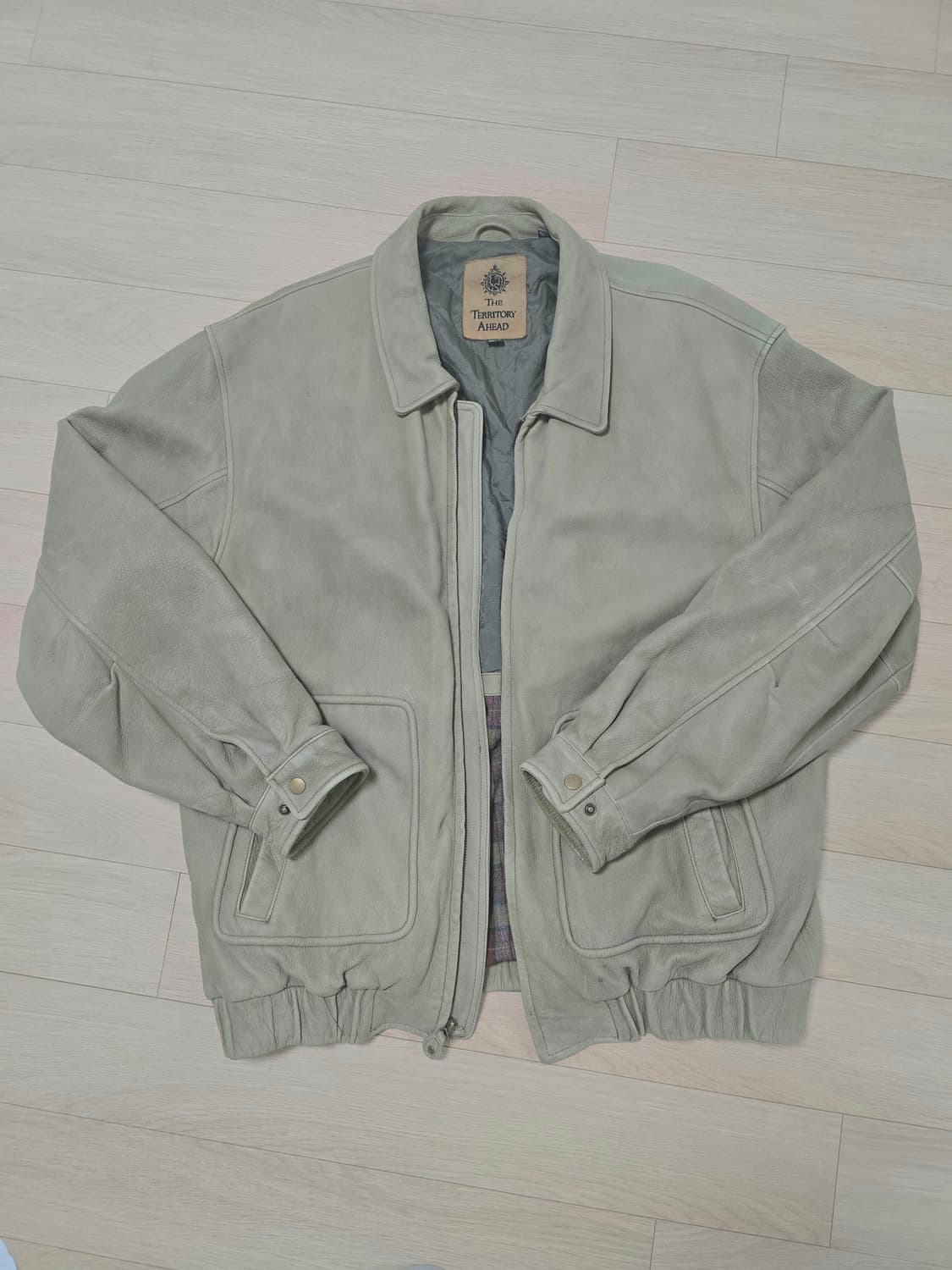 The Territory Ahead 빈티지 스웨이드 가죽 봄버 자켓 XL 상품이미지1