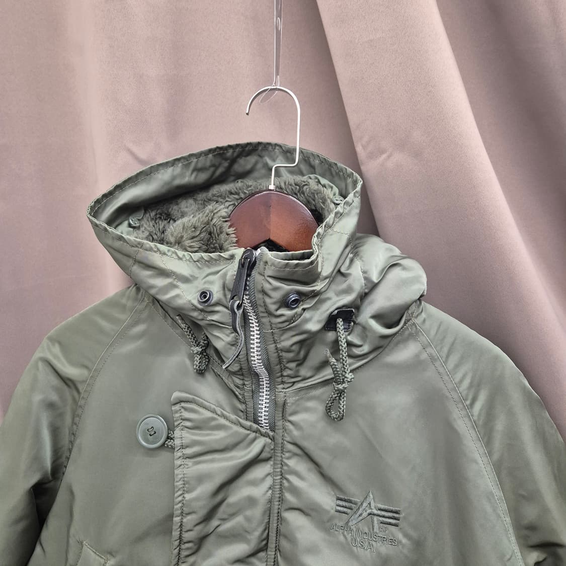 알파인더스트리 N3B 패딩 야상 올리브 M 상품이미지4