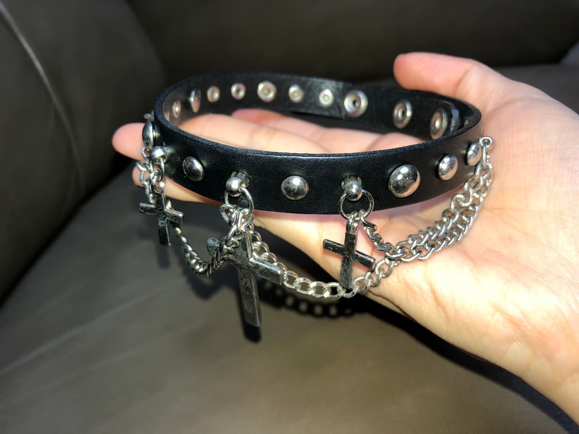 십자가 펑크 초커 상품이미지1